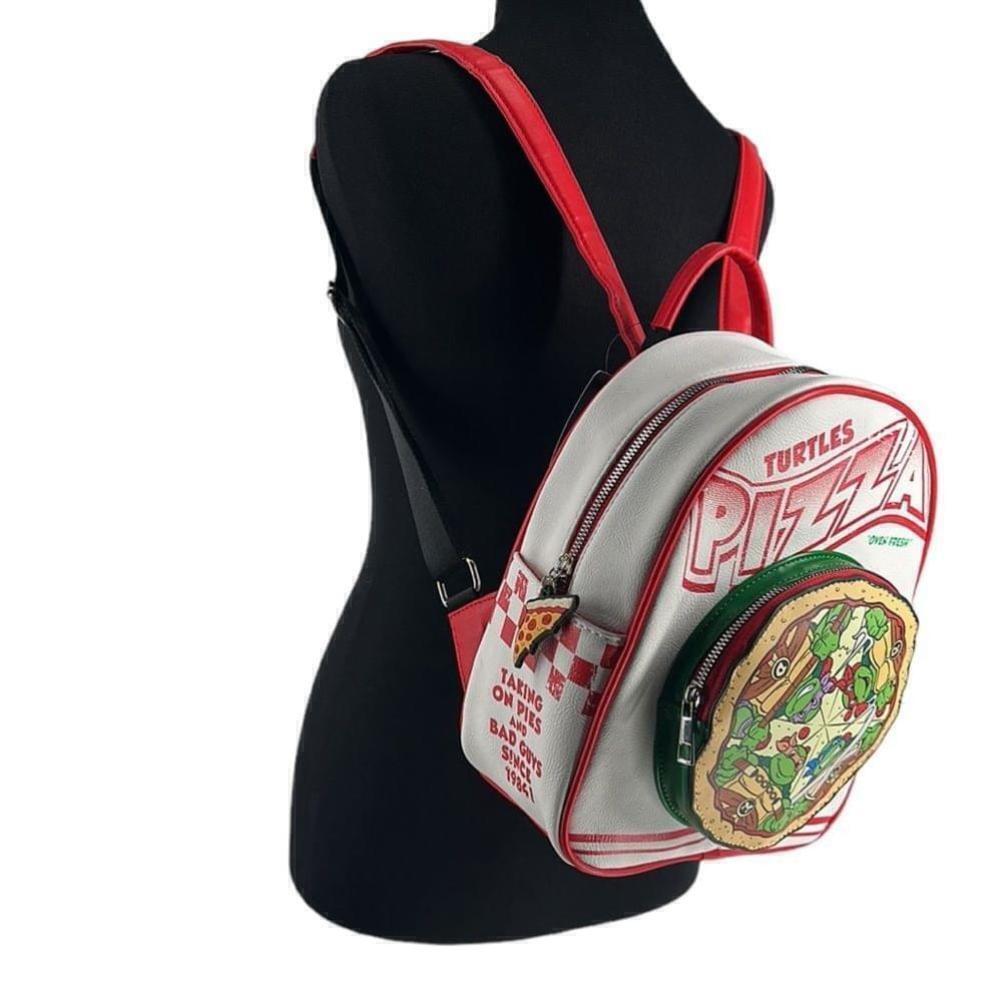 Teenage Mutant Ninja Turtles Pizza Box Mini Backpack bioworld nickelodeon NWT - Picture 3 of 13